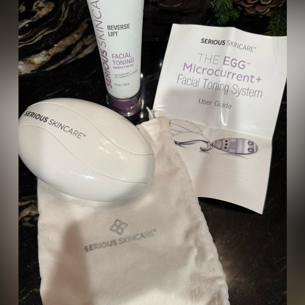The EGG microcurrent facial toning system with gel ! goodbye wrinkles skincare